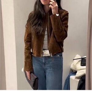 Brown Suede Women's Jacket